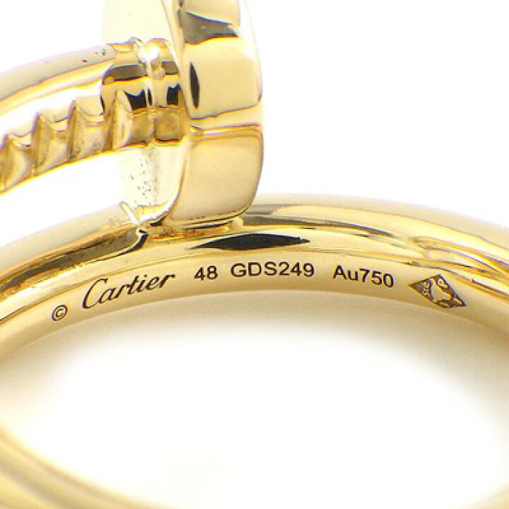 楽天市場】カルティエ Cartier リング ジュスト アン クル B4092600 釘  