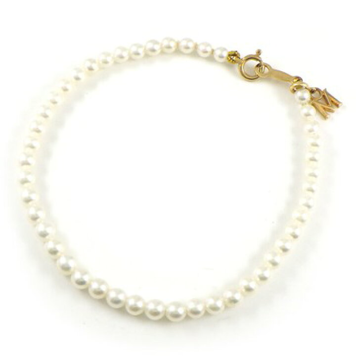 楽天市場】ミキモト MIKIMOTO ブレスレット Mチャーム ベビー パール 