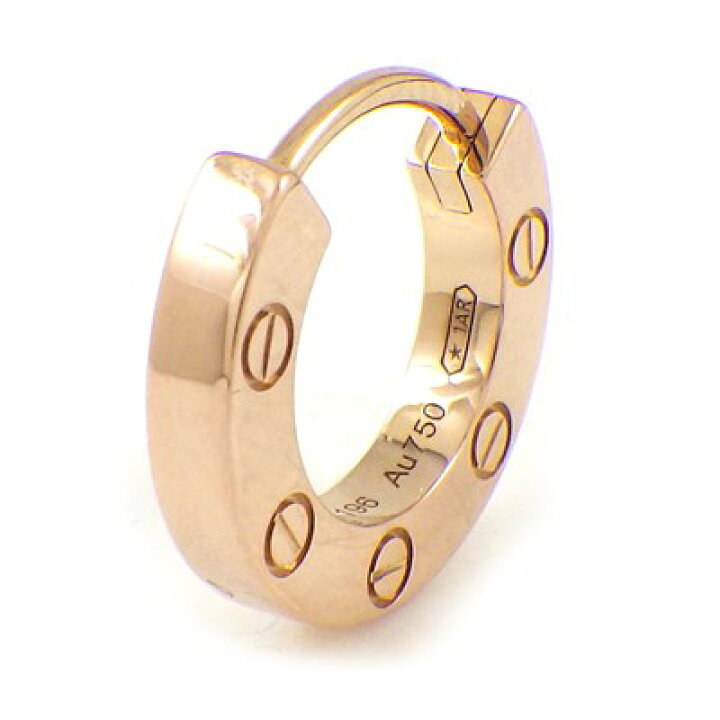 楽天市場】カルティエ Cartier ピアス ラブ シングル B8301422 