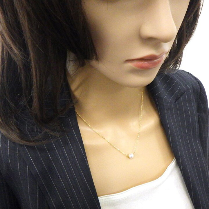 楽天市場】ミキモト MIKIMOTO ネックレス PP-20078K 一粒 パール 7.0mm 