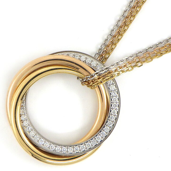 楽天市場】カルティエ Cartier ネックレス トリニティ MM トリプル  