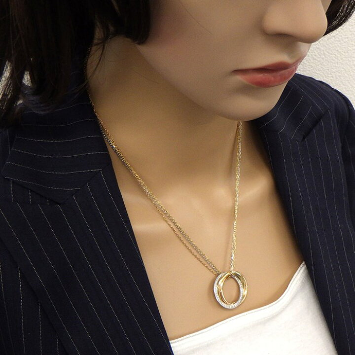 楽天市場】カルティエ Cartier ネックレス トリニティ MM トリプル  
