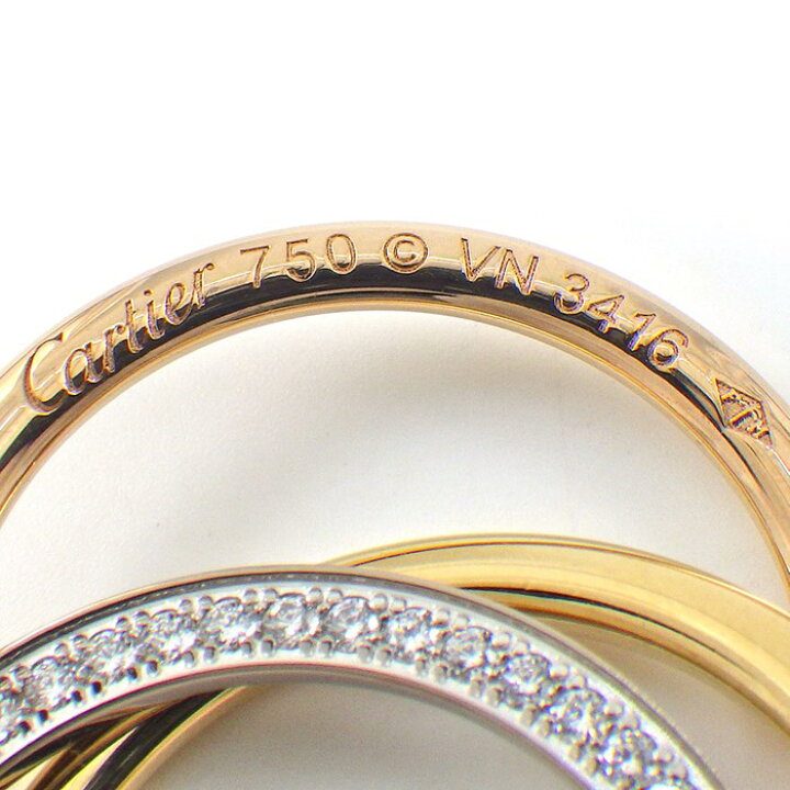 楽天市場】カルティエ Cartier ネックレス トリニティ MM トリプル  