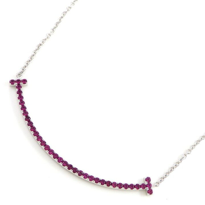 楽天市場】ティファニー Tiffany & Co. ネックレス Tスマイル ピンク  