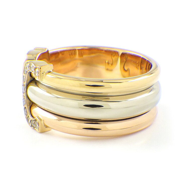 楽天市場】カルティエ Cartier リング ブークルセ C2 2C スリーカラー  