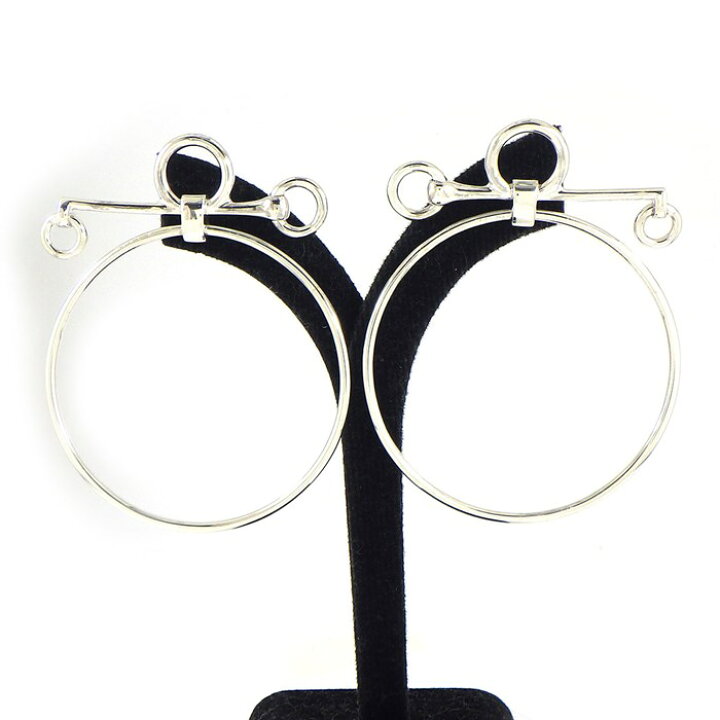 楽天市場】エルメス HERMES ピアス ループ ミディアム MM SV925 【中古  