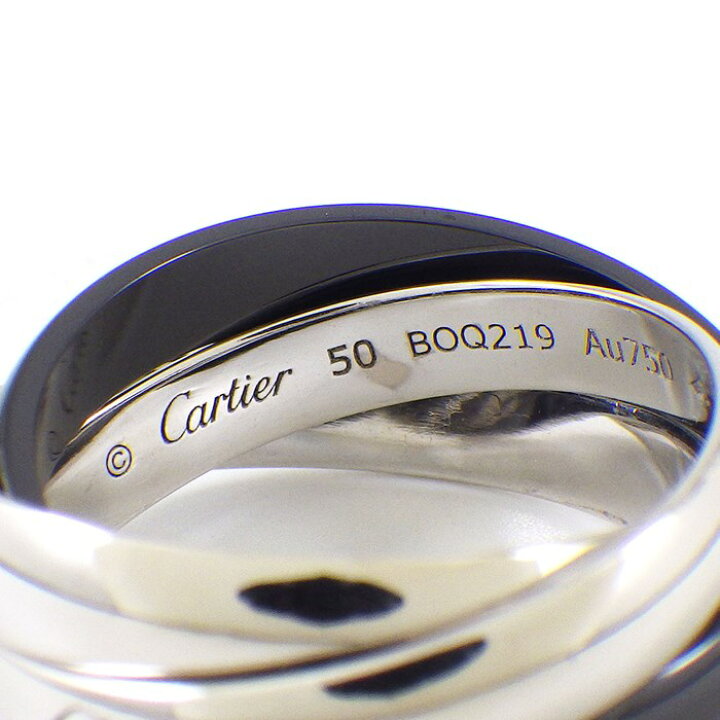 楽天市場】カルティエ Cartier リング トリニティ クラシック MM K18WG  