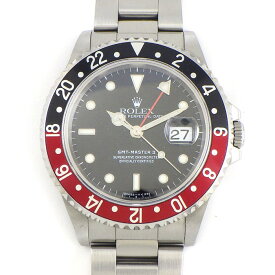 ロレックス Rolex 腕時計 GMTマスターII 16710 マットブラック文字盤 カレンダー 夜光インデックス 回転ベゼル SS 黒 自動巻き 【箱・保付き】 【中古】