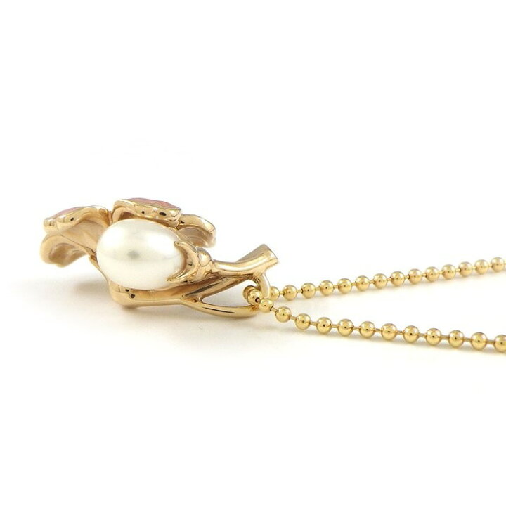 楽天市場】ミキモト MIKIMOTO ネックレス 桜モチーフ パール エナメル 