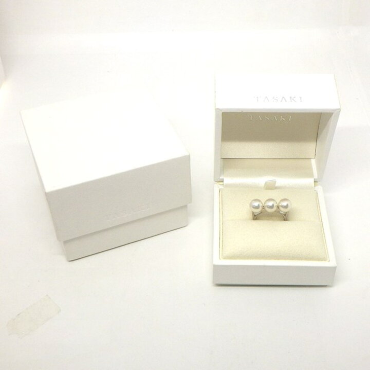 楽天市場】タサキ 田崎真珠 TASAKI リング バランス エラ R-4418-18KWG  