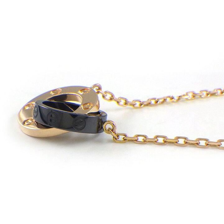 楽天市場】カルティエ Cartier ネックレス ラブ サークル リンク 3 