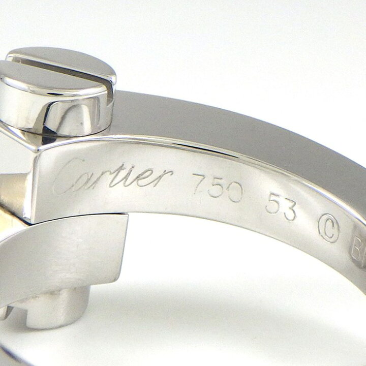 楽天市場】カルティエ Cartier リング メノット 手錠モチーフ ビス  