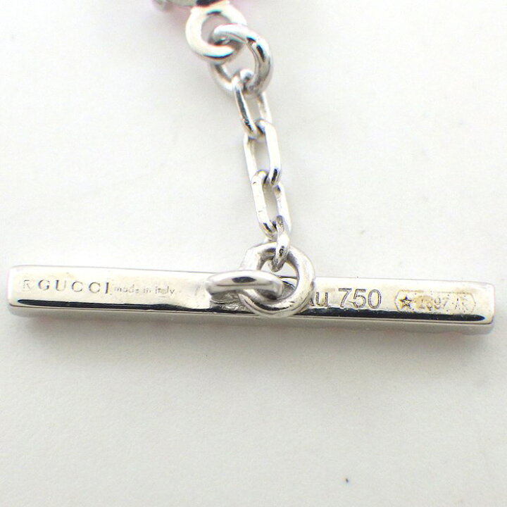 楽天市場】グッチ GUCCI ブレスレット ダブルG ロゴ ピンク ストーン  