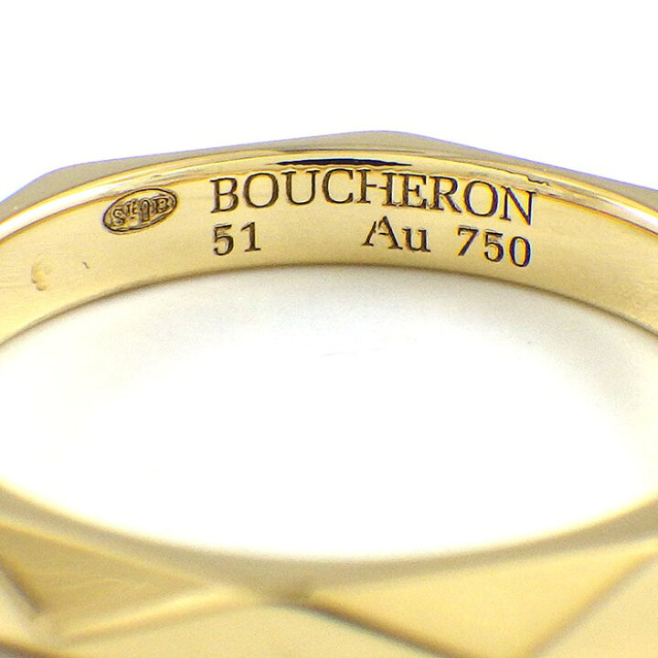 楽天市場】ブシュロン BOUCHERON リング ファセット バンド K18YG 11号 
