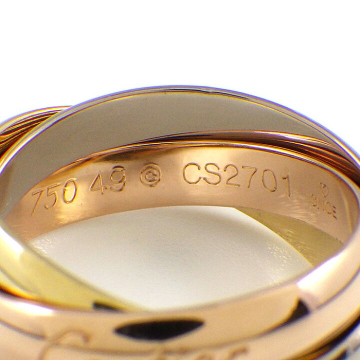 楽天市場】カルティエ Cartier リング クラシック トリニティ MM 