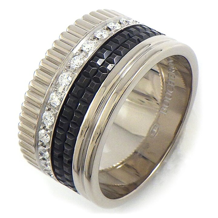 楽天市場】ブシュロン BOUCHERON リング キャトル ブラック ラージ 