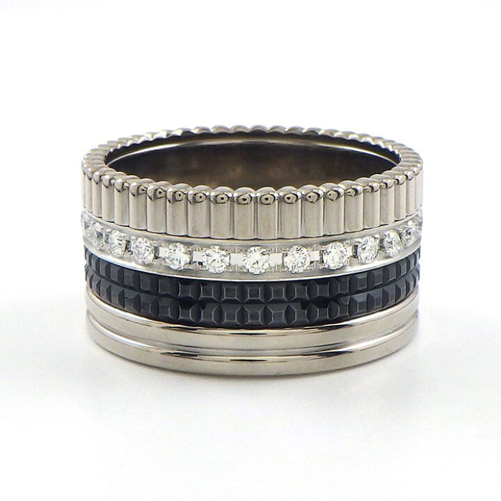 楽天市場】ブシュロン BOUCHERON リング キャトル ブラック ラージ 