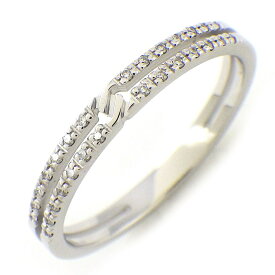 グッチ GUCCI リング インフィニティ ?373536 J8540 9066 日本限定 ノット モチーフ ハーフサークル 28ポイント ダイヤモンド 計0.05ct K18WG 10.5号 / #11 【中古】