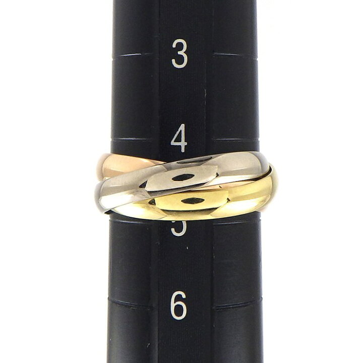 楽天市場】カルティエ Cartier ピンキーリング トリニティ スリー 