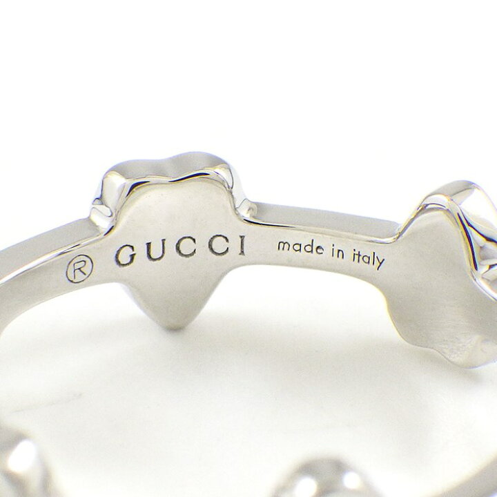 楽天市場】グッチ GUCCI リング アイコン ハート ステーション GG ロゴ 