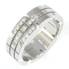 カルティエ Cartier リング タンクフランセーズ B4064351 15ポイント ダイヤモンド K18WG 11号 / #51 【中古】