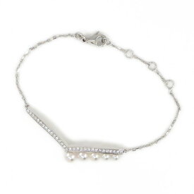 ショーメ Chaumet ブレスレット ジョセフィーヌ エグレット 083295 5ポイント パール 計2.45ct 26ポイント ダイヤモンド 計0.3ct K18WG 【箱・保付き】 【中古】