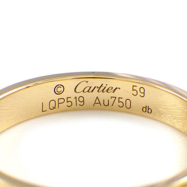 楽天市場】カルティエ Cartier リング ミニ ラブ B4085059 K18YG 18.5  