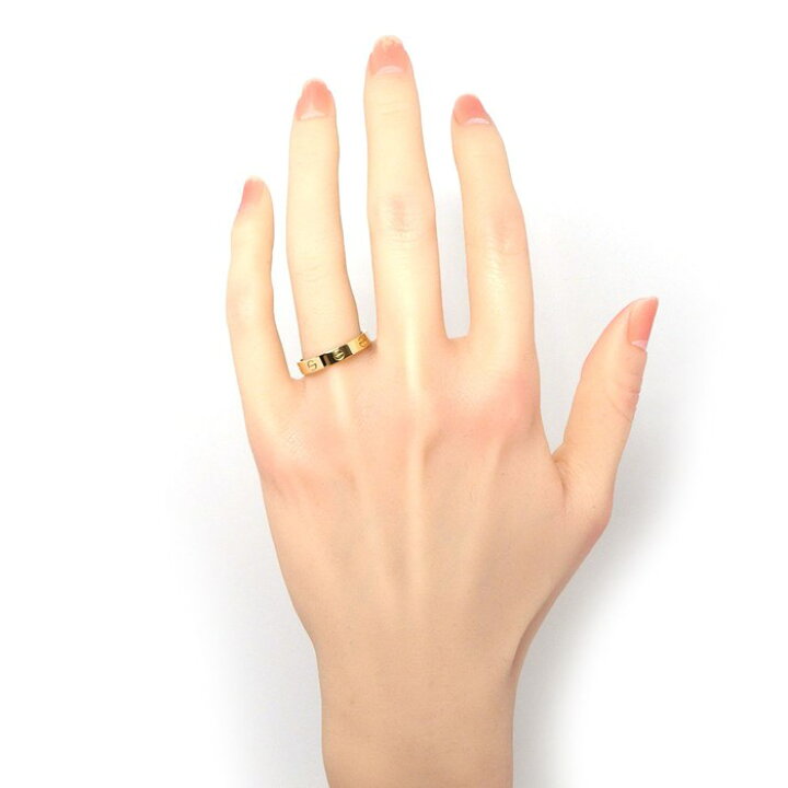 楽天市場】カルティエ Cartier リング ミニ ラブ B4085059 K18YG 18.5  