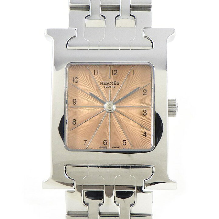 楽天市場】エルメス HERMES 腕時計 Hウォッチ HH1.210 スクエア ピンク  