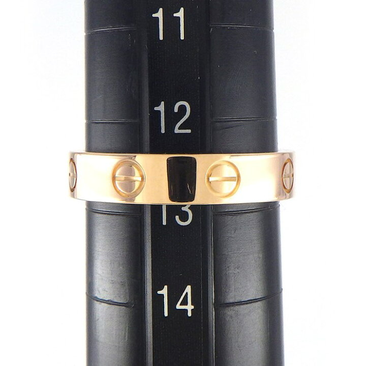楽天市場】カルティエ Cartier リング ミニ ラブ B4050753 幅4mmモデル  