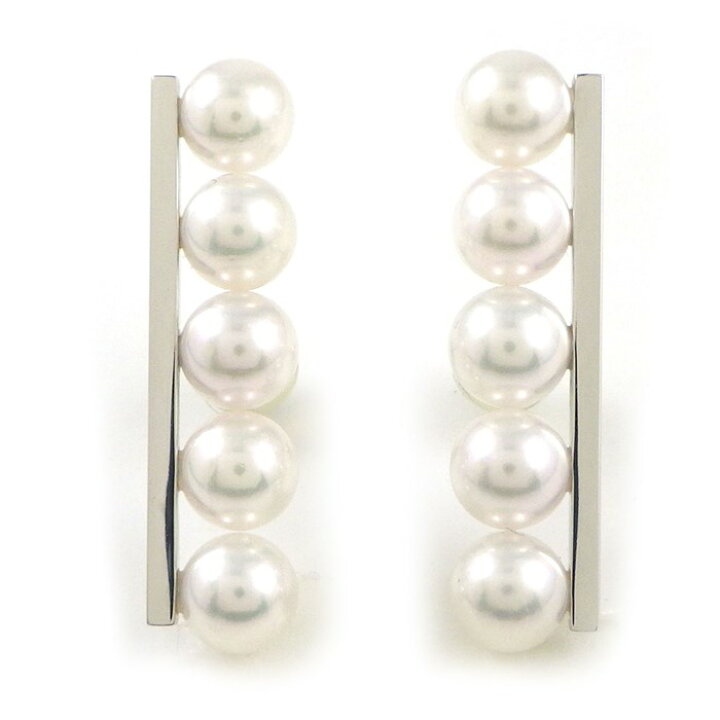 楽天市場】タサキ 田崎真珠 TASAKI ピアス バランス プラス バー 5連  