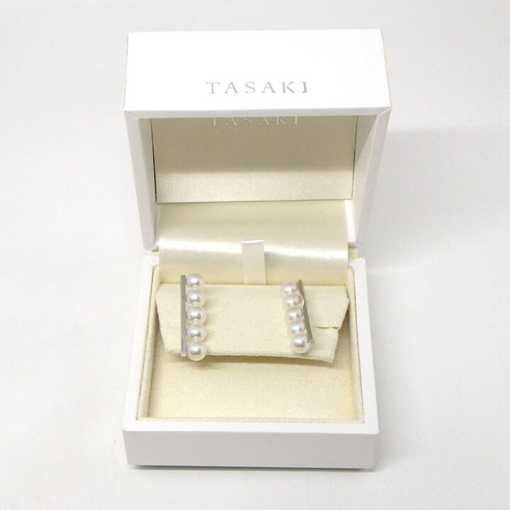 楽天市場】タサキ 田崎真珠 TASAKI ピアス バランス プラス バー 5連 