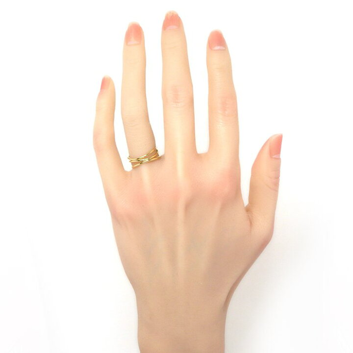 楽天市場】ティファニー Tiffany & Co. リング ウェーブ 3ロウ K18YG 