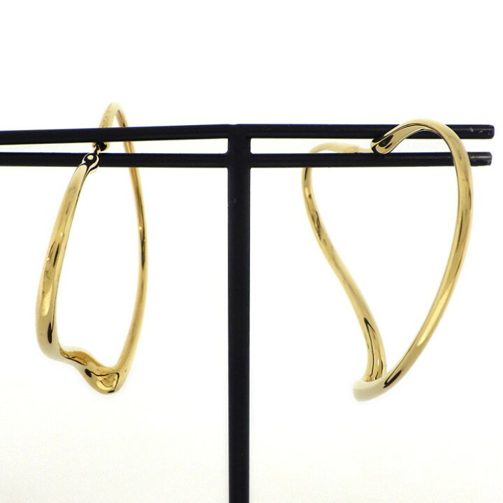 ✨極美品✨ティファニー ピアス オープンハート フープピアス Lサイズ 