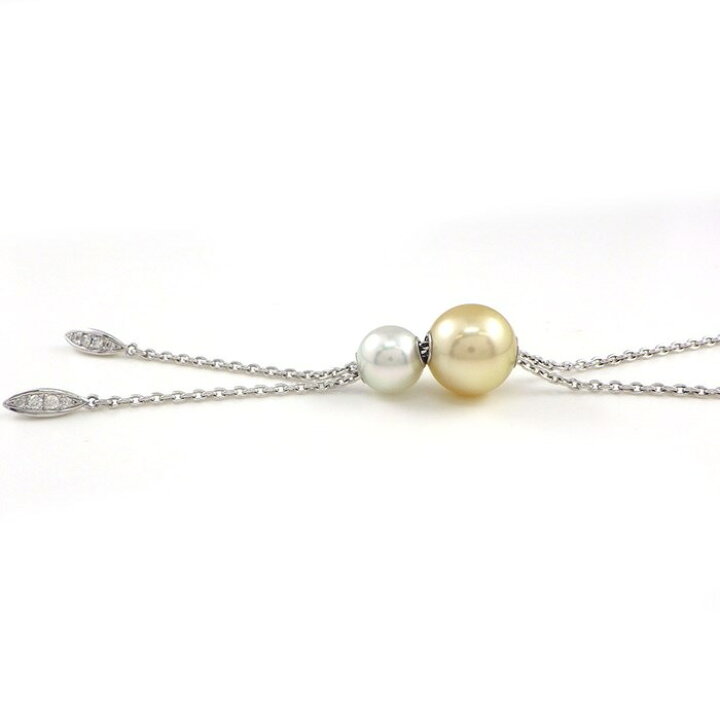 楽天市場】ミキモト MIKIMOTO ネックレス ホワイト & ゴールド パール 