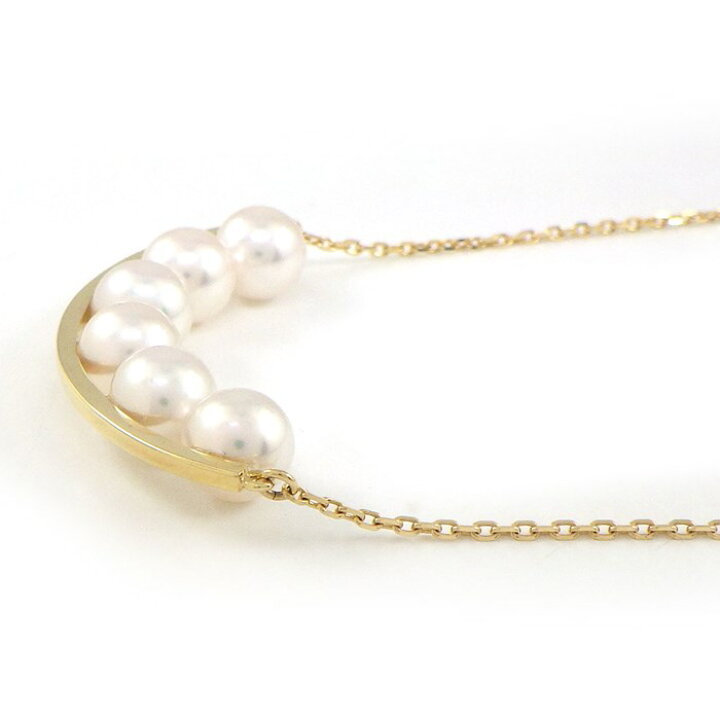 タサキ TASAKI ダイヤ ロング ネックレス 112cm K18 YG イエロー  