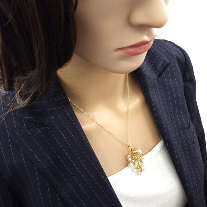 楽天市場】ミキモト MIKIMOTO ネックレス オリーブ パール 5.0-7.0mm珠  