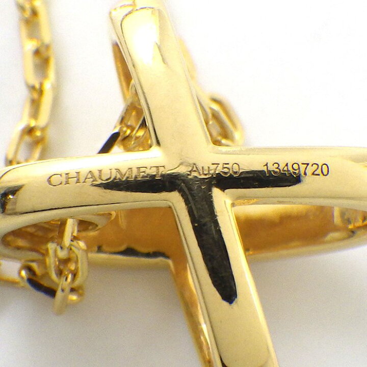 楽天市場】ショーメ Chaumet ネックレス リアン クロス X ダイヤモンド 