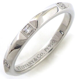 ティファニー Tiffany & Co. リング トゥルーバンド 67133811 6ポイント ダイヤモンド 計0.06ct PT950 16号 【中古】