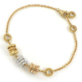 【最大3万円OFFクーポン★サマーセール】 ブルガリ BVLGARI ブレスレット B-zero1 ビーゼロワン スリー エレメント スリーカラー K18PG K18WG K18YG 【中古】
