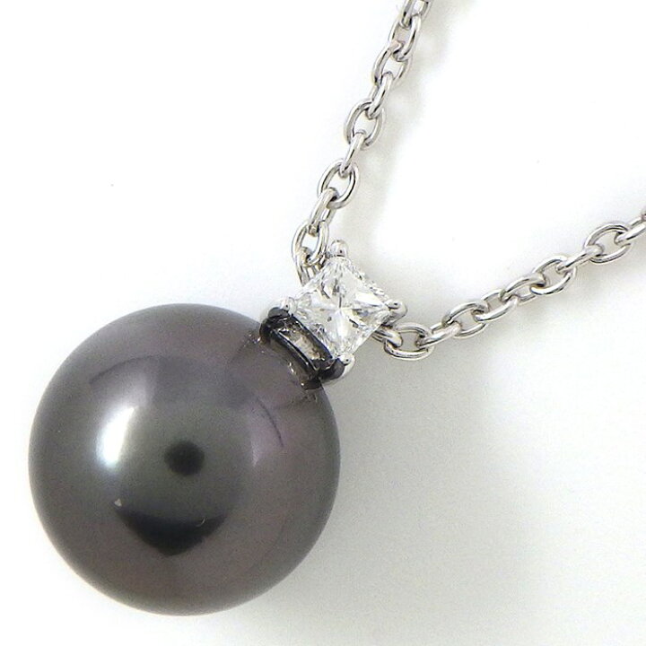 楽天市場】ミキモト MIKIMOTO ネックレス 南洋真珠 黒蝶真珠 11.5mm珠 