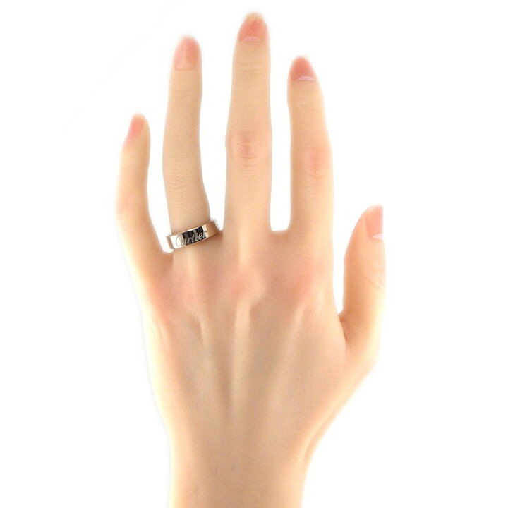 楽天市場】カルティエ Cartier リング ラブ シークレット ロゴ K18WG  