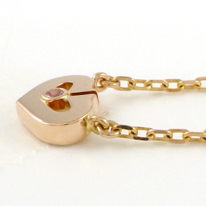 楽天市場】カルティエ Cartier ネックレス Cハート 1ポイント ピンク  