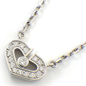 カルティエ Cartier ネックレス Cハート パヴェ ダイヤモンド K18WG 【中古】