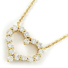 ティファニー Tiffany & Co. ネックレス センチメンタル ハート スモール ダイヤモンド K18YG 【中古】