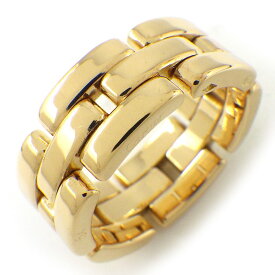 カルティエ Cartier リング マイヨン パンテール B4230600 3連 3ロウ チェーン K18YG 12.5号 / #54 【中古】