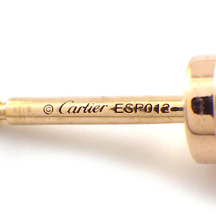 楽天市場】カルティエ Cartier ピアス ダムール ミディアムモデル  