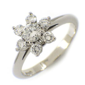 ティファニー Tiffany & Co. リング バターカップ フラワー 7ポイント ダイヤモンド PT950 10号 【中古】