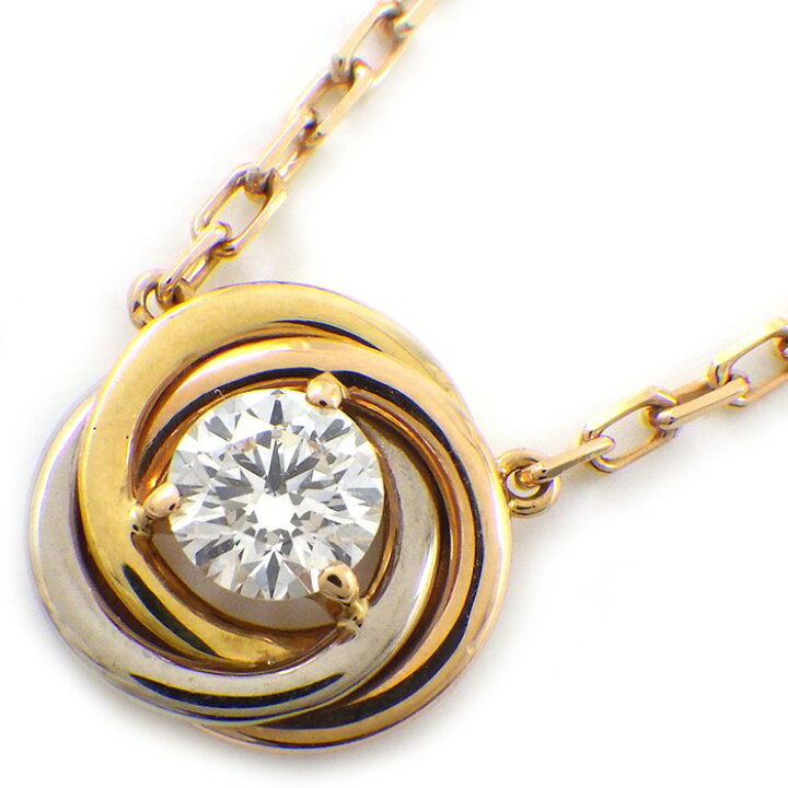 楽天市場】カルティエ Cartier ネックレス トリニティ スリーカラー 1  