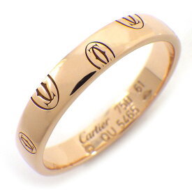 カルティエ Cartier リング ハッピーバースデー SM ロゴ C2 2C K18PG 22号 / #61 【中古】